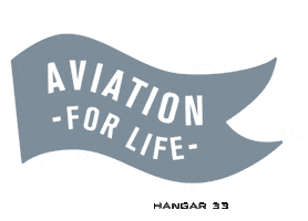 hangar33 plane aviation hangar hangar33 Sticker
