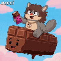 Hungry Chocolate Cake GIF
