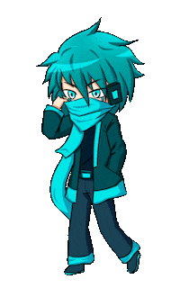 Lunime anime blue games life Sticker