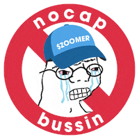 zoomercoin ong no cap bussin zoomer Sticker