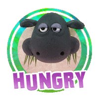 Hungry Shaun The Sheep Sticker by Aardman Animations