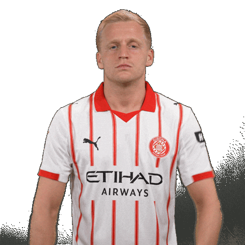 Van De Beek Celebration Sticker by Girona FC