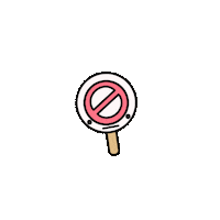Stop Cancel Sticker