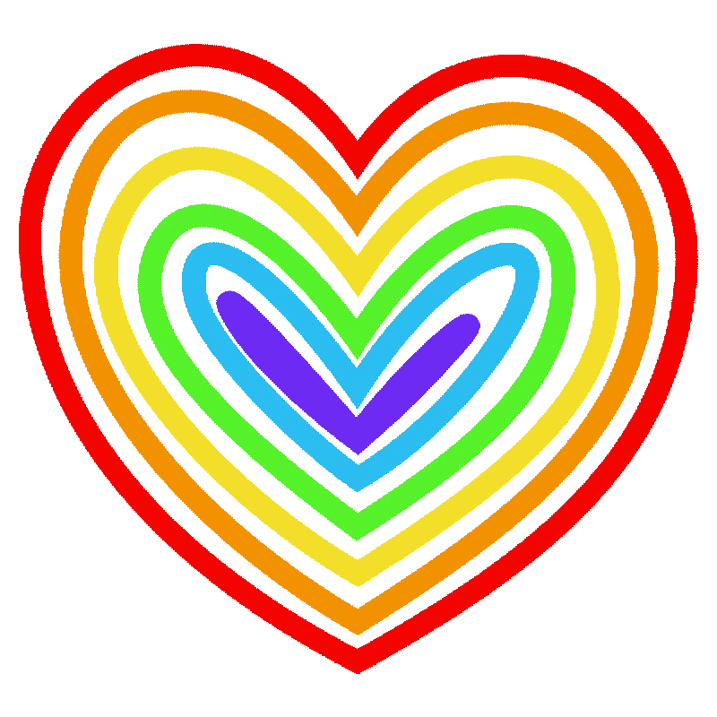 Heart Rainbow Sticker for iOS & Android | GIPHY