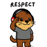 Respect Salute Sticker by Built Daily