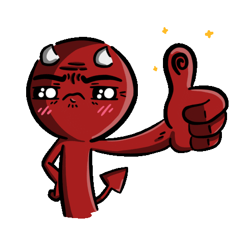 Devil Ok Sticker