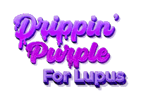 OvercomeLupus purple drip may chronic illness Sticker
