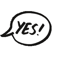 INKARHO happy yes ja speechbubble Sticker