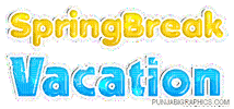 spring break Sticker