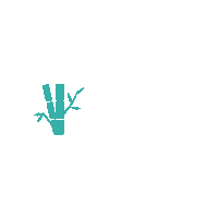asianborrelclub abc asian bamboo quirky Sticker