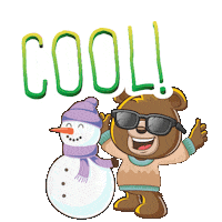 Winter Snowman Sticker by Dabdoob