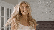 SimplyHair happy excited hair flip hairflip GIF