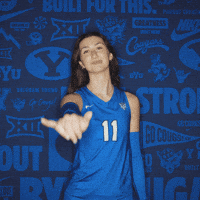 Ncaa Volleyball Go Cougs GIF by BYU Cougars