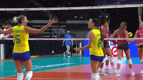 High Five Lets Go GIF by Volleyball World