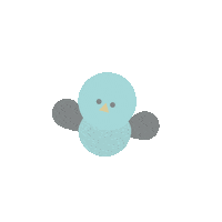 Flower Bird Sticker