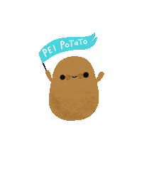 LoriJoySmith flag potato pei lori joy smith Sticker
