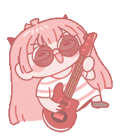 Rock Guitar Sticker