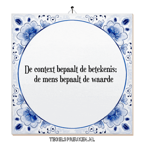 Humor Reflectie Sticker by Tegelspreuken.nl