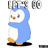 Lets Go Yes Sticker by Pudgy Penguins