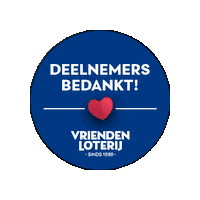 Deelnemersbedankt Sticker by VriendenLoterij