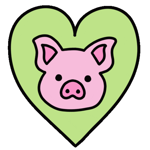 Happy Porky Pig Sticker by The Clay Drop