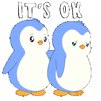 Sad Its Okay Sticker by Pudgy Penguins