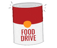 YYCFoodBank food bank food drive canned food calgary food bank Sticker