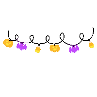 toadstoolpicnic halloween orange purple candy Sticker