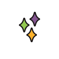 Sparkle Sticker by Mia Glansie