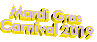 mardi gras text Sticker