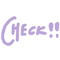 Check ムラサキ Sticker