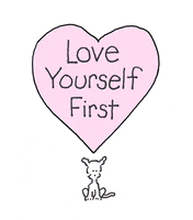 chippythedog love hearts self love recovery GIF