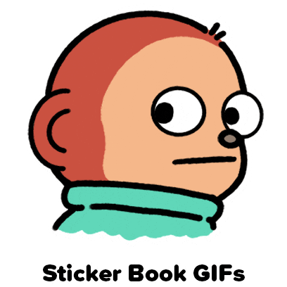 Look Looking Sticker by Sticker Book iOS GIFs