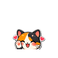 Good Morning Cute Cat Sticker