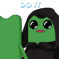 Dont Give Up Do It Sticker by fwogs