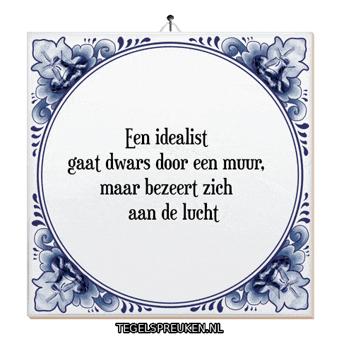 Humor Wijsheid Sticker by Tegelspreuken.nl