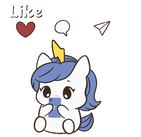 Love It Thumbs Up Sticker by Brave Unicorn