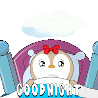 Good Night Sleeping Sticker by Pudgy Penguins