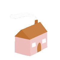 Home Sweet Home Pink Sticker