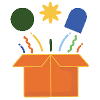 Flower Orange Sticker by fini