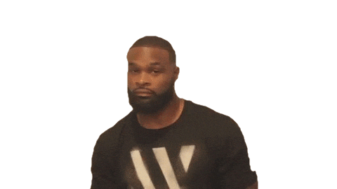tyron woodley eye roll Sticker by Tomas Ferraro, Sports Editor