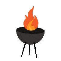 Guldfageln chicken bbq grill chicken wings Sticker