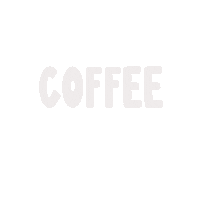 lettering_bysara coffee white aesthetic boho Sticker