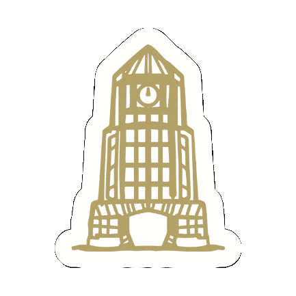 Black And Gold Lions Sticker by Lindenwood University