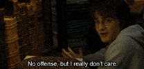 Unimpressed Harry Potter GIF