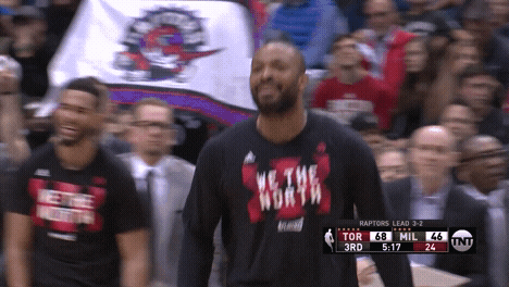 excited p.j. tucker GIF by NBA