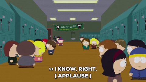 stan marsh applause GIF by South Park 