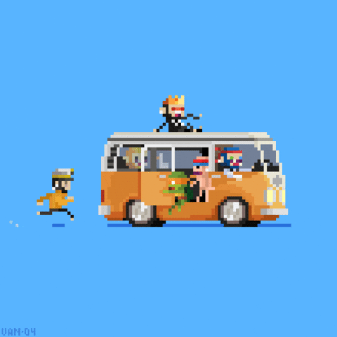 Camping Camper Van GIF by BasedMinis