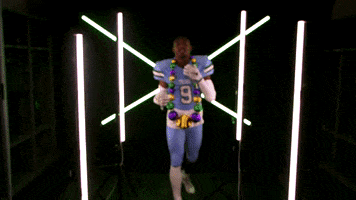 College Sports Football GIF by GreenWave