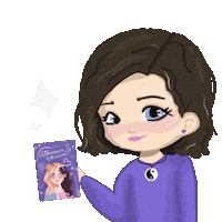 inessamudrova purple book inessa mudrova Sticker